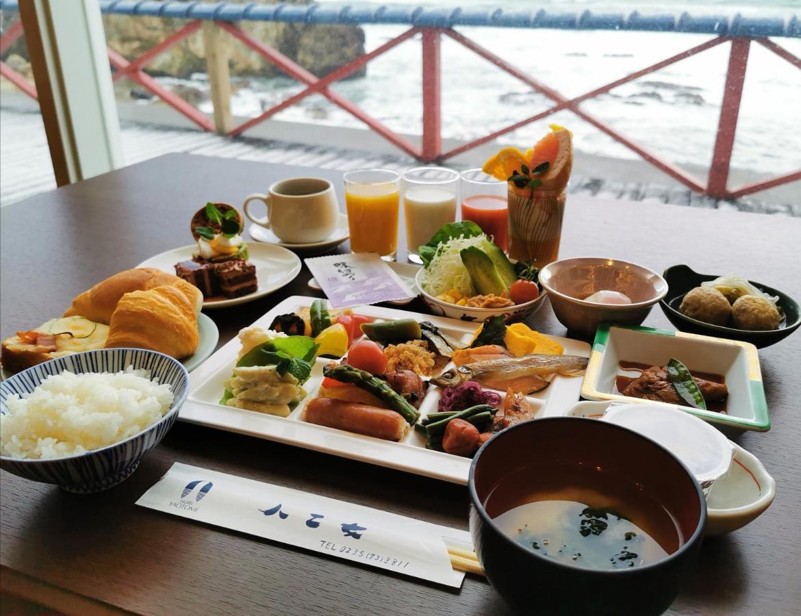 Yura Onsen Yaotome Hotell Tsuruoka Exteriör bild
